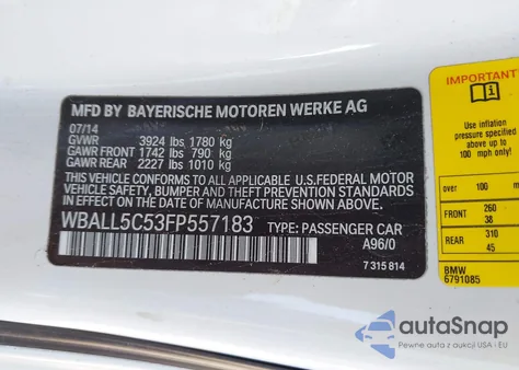 2015 BMW Z4 Sdrive28I из США, поврежденный, VIN WBALL5C53FP557183